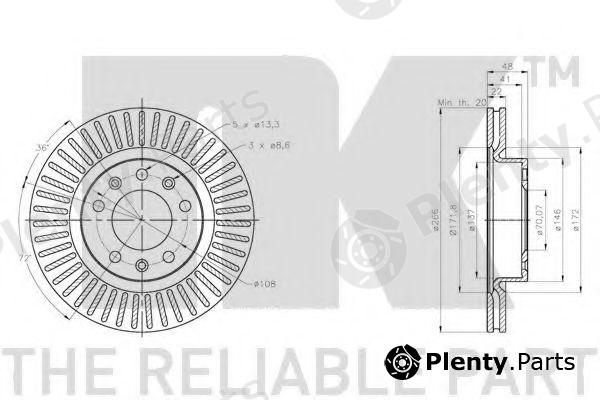  NK part 203746 Brake Disc
