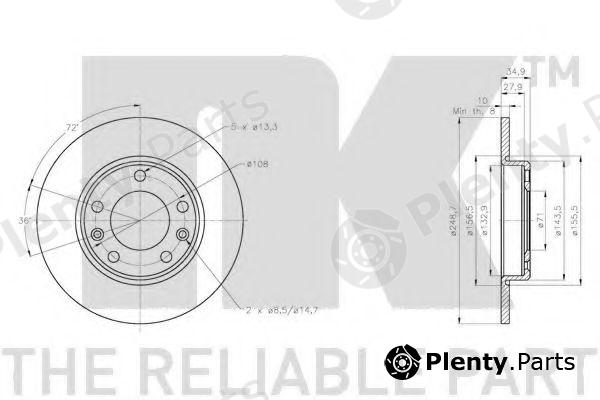  NK part 203748 Brake Disc