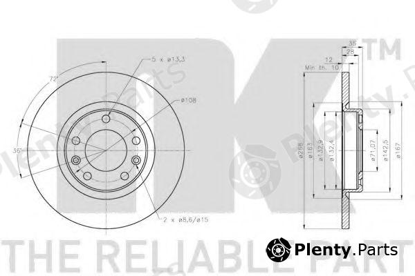  NK part 203749 Brake Disc