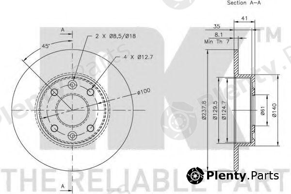 NK part 203906 Brake Disc