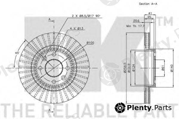  NK part 203910 Brake Disc