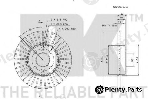  NK part 203911 Brake Disc