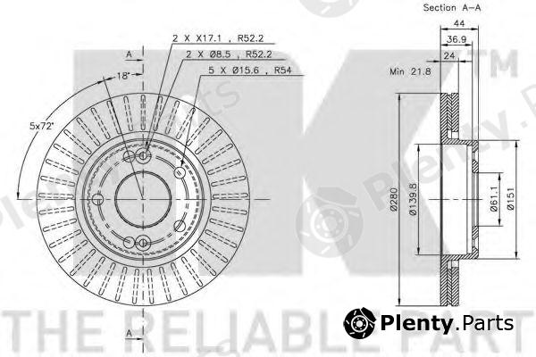  NK part 203913 Brake Disc