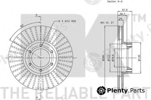  NK part 203920 Brake Disc