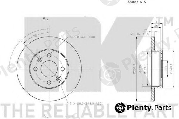  NK part 203938 Brake Disc