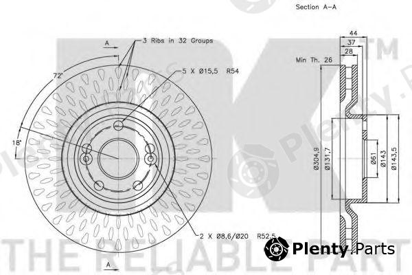 NK part 203942 Brake Disc