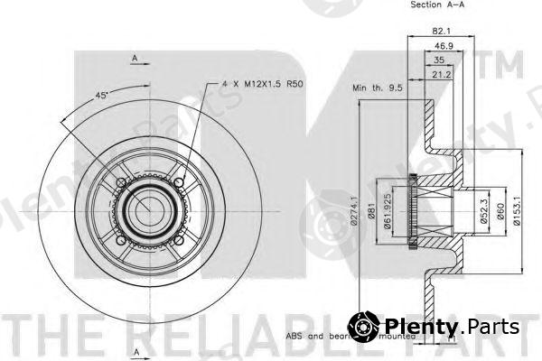  NK part 203946 Brake Disc