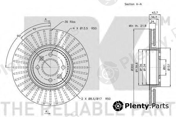  NK part 203947 Brake Disc