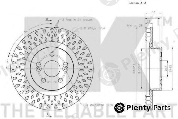  NK part 203966 Brake Disc