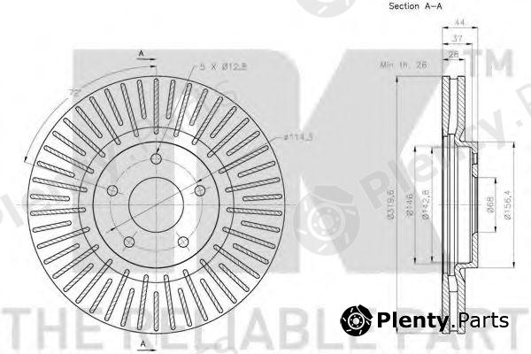  NK part 203968 Brake Disc