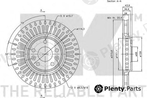  NK part 203969 Brake Disc