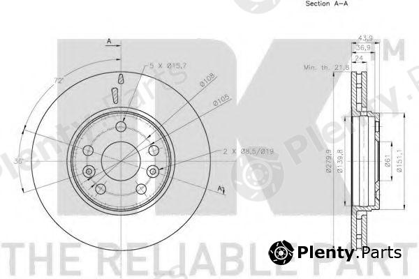  NK part 203974 Brake Disc