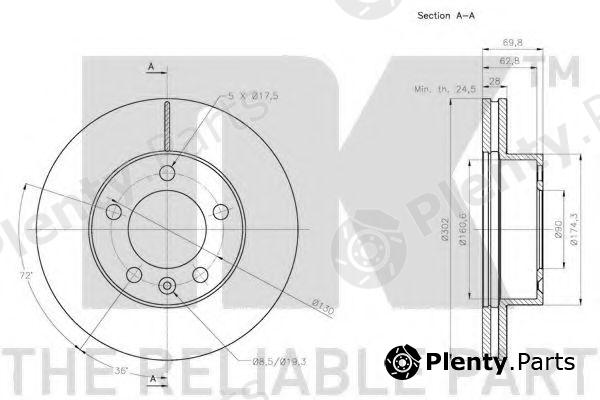  NK part 203976 Brake Disc