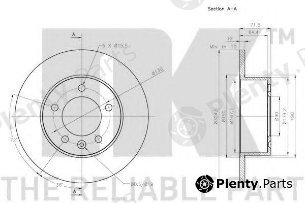  NK part 203977 Brake Disc