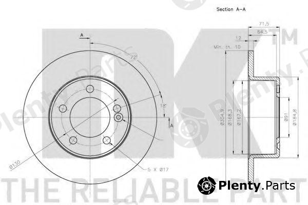  NK part 203978 Brake Disc