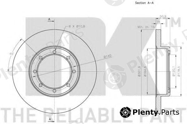  NK part 203979 Brake Disc