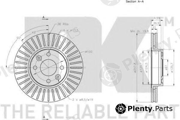  NK part 203992 Brake Disc