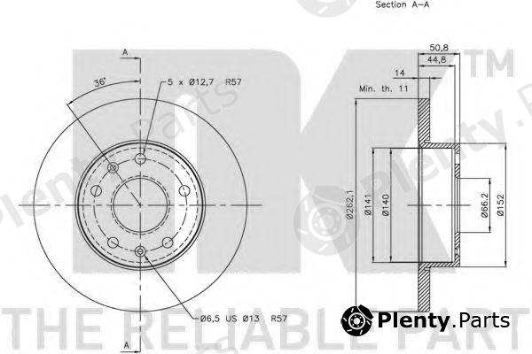  NK part 204014 Brake Disc