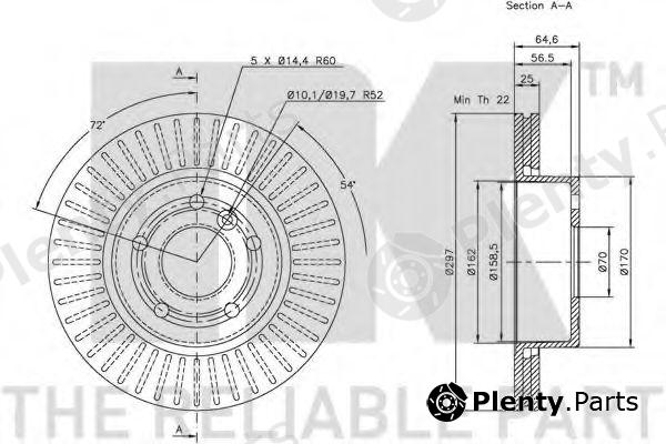  NK part 204015 Brake Disc