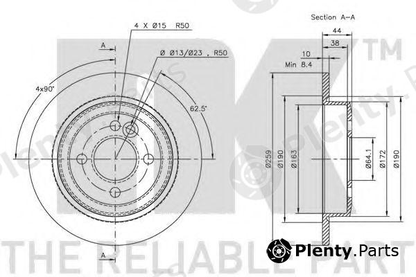  NK part 204017 Brake Disc