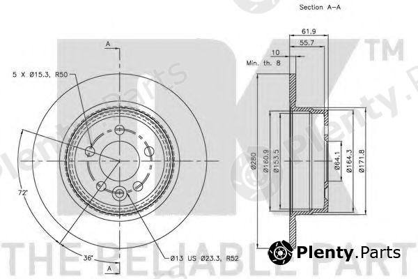  NK part 204018 Brake Disc