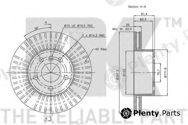  NK part 204022 Brake Disc