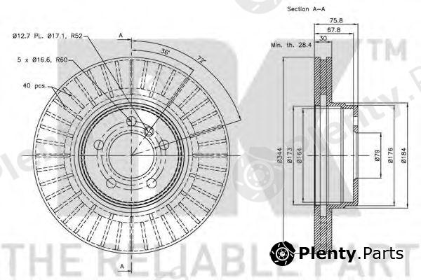  NK part 204025 Brake Disc