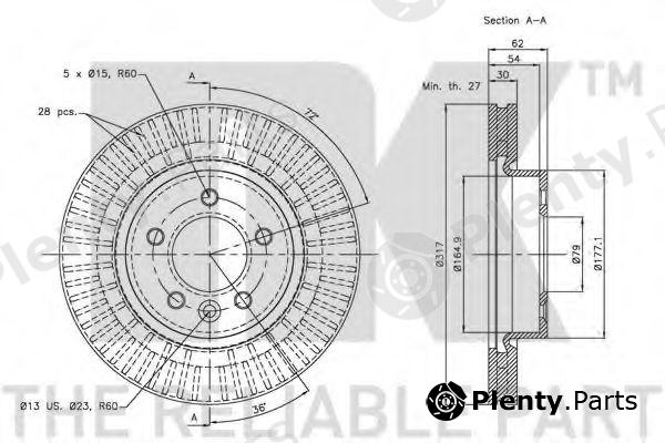  NK part 204026 Brake Disc