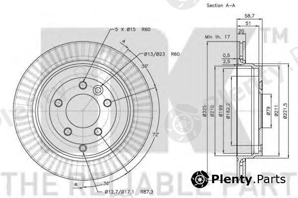  NK part 204028 Brake Disc