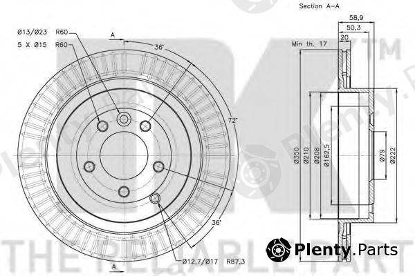  NK part 204029 Brake Disc
