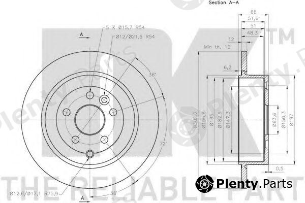 NK part 204031 Brake Disc