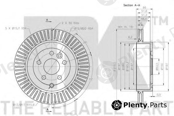  NK part 204033 Brake Disc