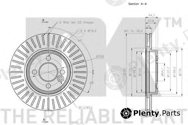  NK part 204034 Brake Disc