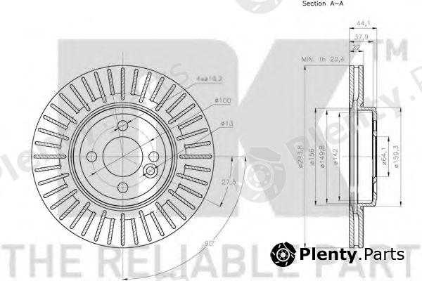  NK part 204035 Brake Disc