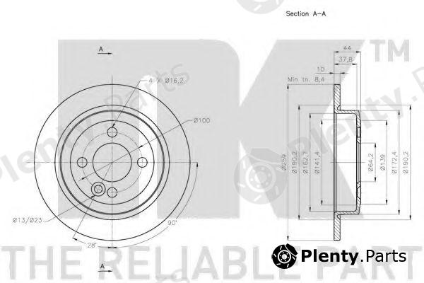  NK part 204036 Brake Disc