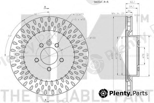  NK part 204037 Brake Disc