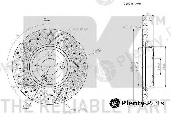  NK part 204038 Brake Disc