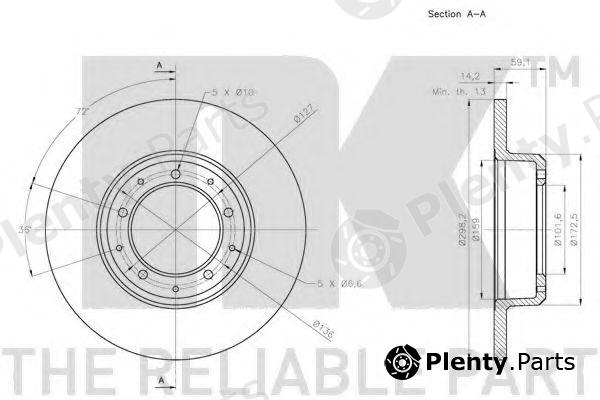  NK part 204039 Brake Disc