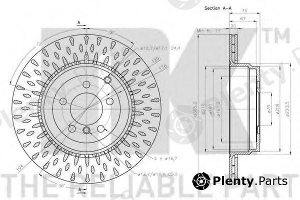  NK part 204041 Brake Disc