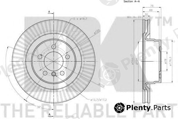  NK part 204045 Brake Disc