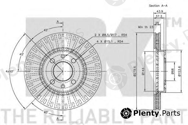  NK part 204108 Brake Disc