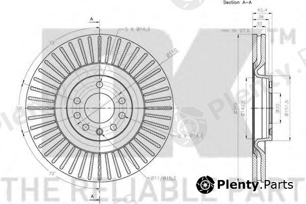  NK part 204112 Brake Disc