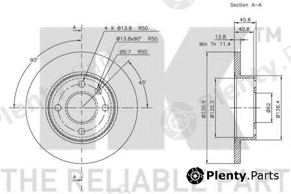  NK part 204305 Brake Disc