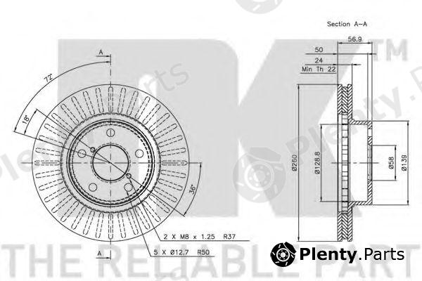  NK part 204403 Brake Disc
