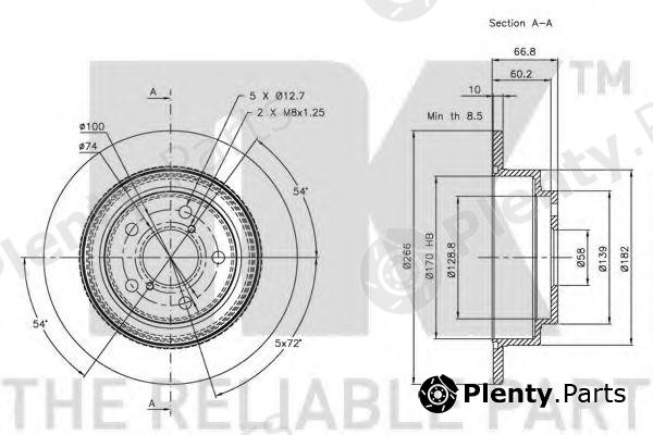  NK part 204404 Brake Disc