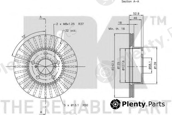  NK part 204409 Brake Disc