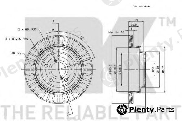  NK part 204411 Brake Disc