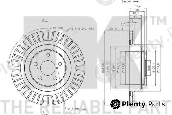  NK part 204414 Brake Disc