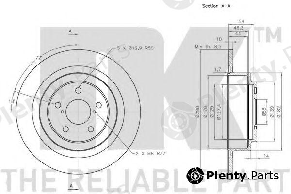  NK part 204415 Brake Disc