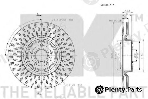  NK part 204417 Brake Disc